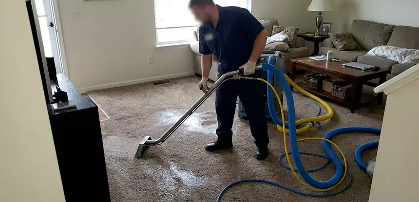 Flooded Basement Carpet Cleanup Louisburg 