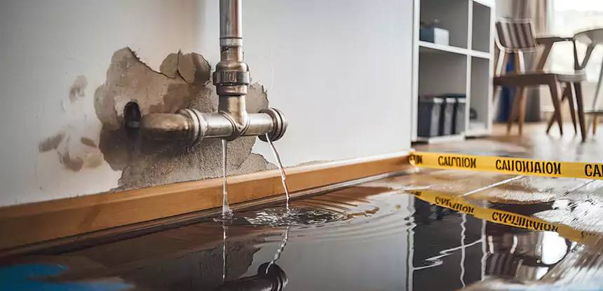 Burst Pipe Cleanup in Louisburg