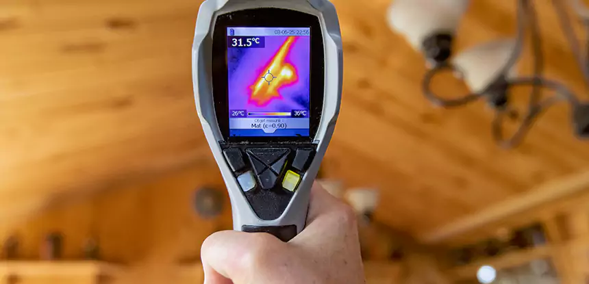 Infrared Camera Roof Leak Detection in Louisburg