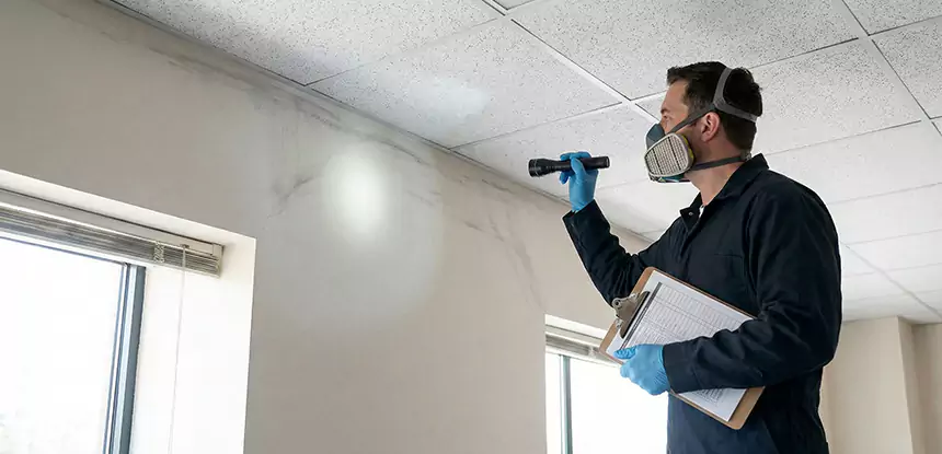 Ceiling Water Damage Inspection in Louisburg